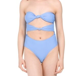 Kiki Rio Knot Front Convertable One Piece Swimsuit Size XL